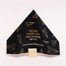 Load image into Gallery viewer, Personalised Father&#39;s Day Paper Plane Greeting Card