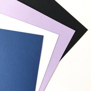 Paper colour options for paper plane greeting card