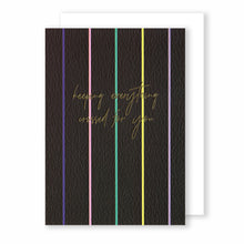 Load image into Gallery viewer, Keeping everything crossed for you | Eighties Disco Greeting Card Mock Up Designs 