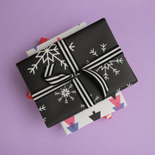 Load image into Gallery viewer, Snowflake | Christmas Wrapping Paper Wrapping Paper Mock Up Designs 