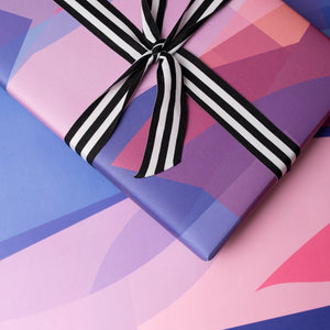 Stained Glass Wrapping Paper | Blues And Pinks Wrapping Paper Mock Up Designs 