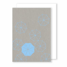 Load image into Gallery viewer, Umbrella | Faded Grey Greeting Card Mock Up Designs 