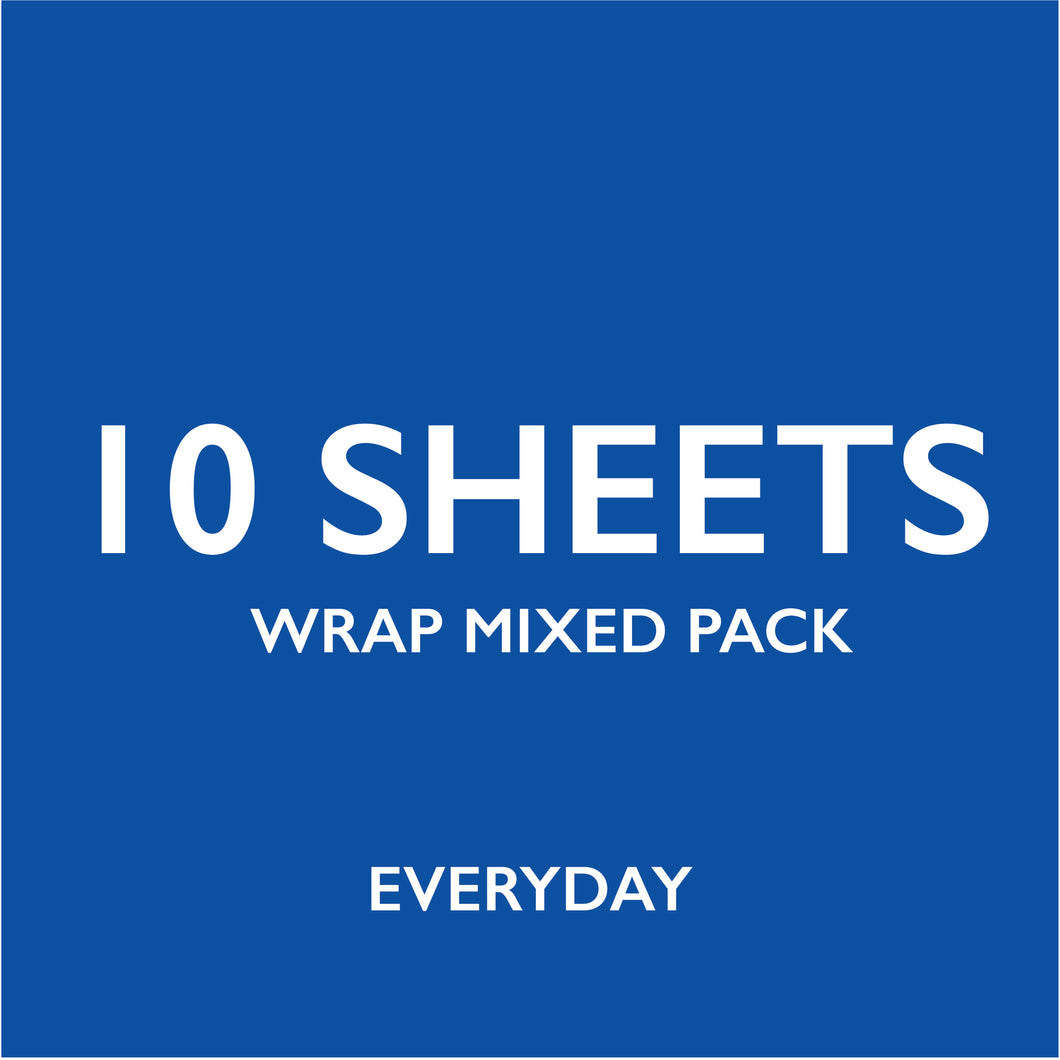 Wrapping Paper Lucky Dip | 10 Sheets | Everyday