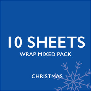 Wrapping Paper Lucky Dip | 10 Sheets | Christmas