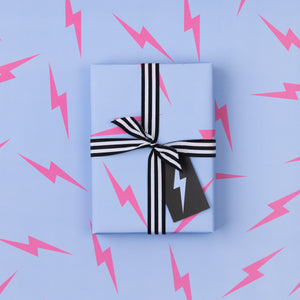 Pink Lightning Bolts | Wrapping Paper