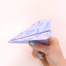 Load image into Gallery viewer, Personalised Wedding Paper Plane Greeting Card