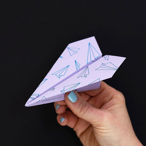 Personalised Paper Plane Birthday Card