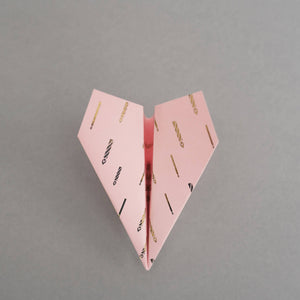 Personalised New Baby Paper Plane Greeting Card