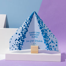 Load image into Gallery viewer, Personalised Children&#39;s Paper Plane Birthday Card