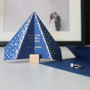 Personalised Wedding Paper Plane Greeting Card