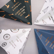Load image into Gallery viewer, Personalised Father&#39;s Day Paper Plane Greeting Card