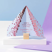 Load image into Gallery viewer, Personalised New Baby Paper Plane Greeting Card
