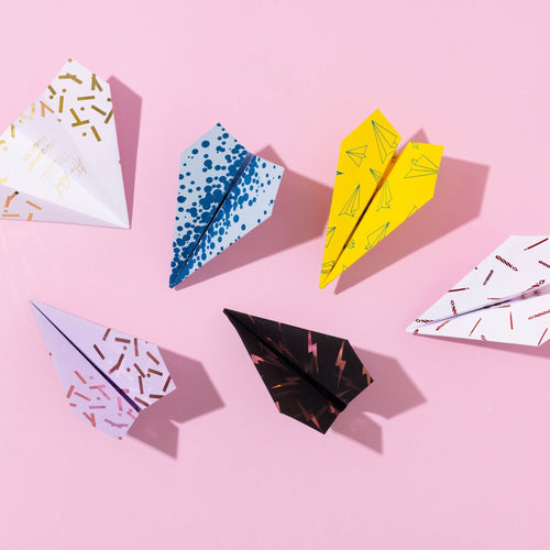 Bespoke Wording Paper Plane Greeting Card