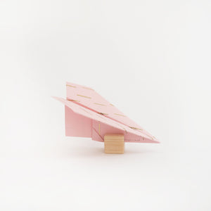 Wooden Paper Plane Holder