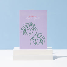 Load image into Gallery viewer, Gemini Birthday Card | Zodiac | Star Sign | Horoscope