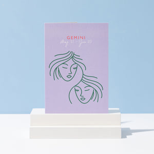Gemini Birthday Card | Zodiac | Star Sign | Horoscope