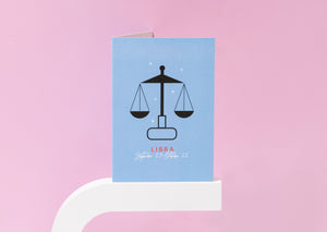 Libra Birthday Card | Zodiac | Star Sign | Horoscope