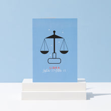 Load image into Gallery viewer, Libra Birthday Card | Zodiac | Star Sign | Horoscope