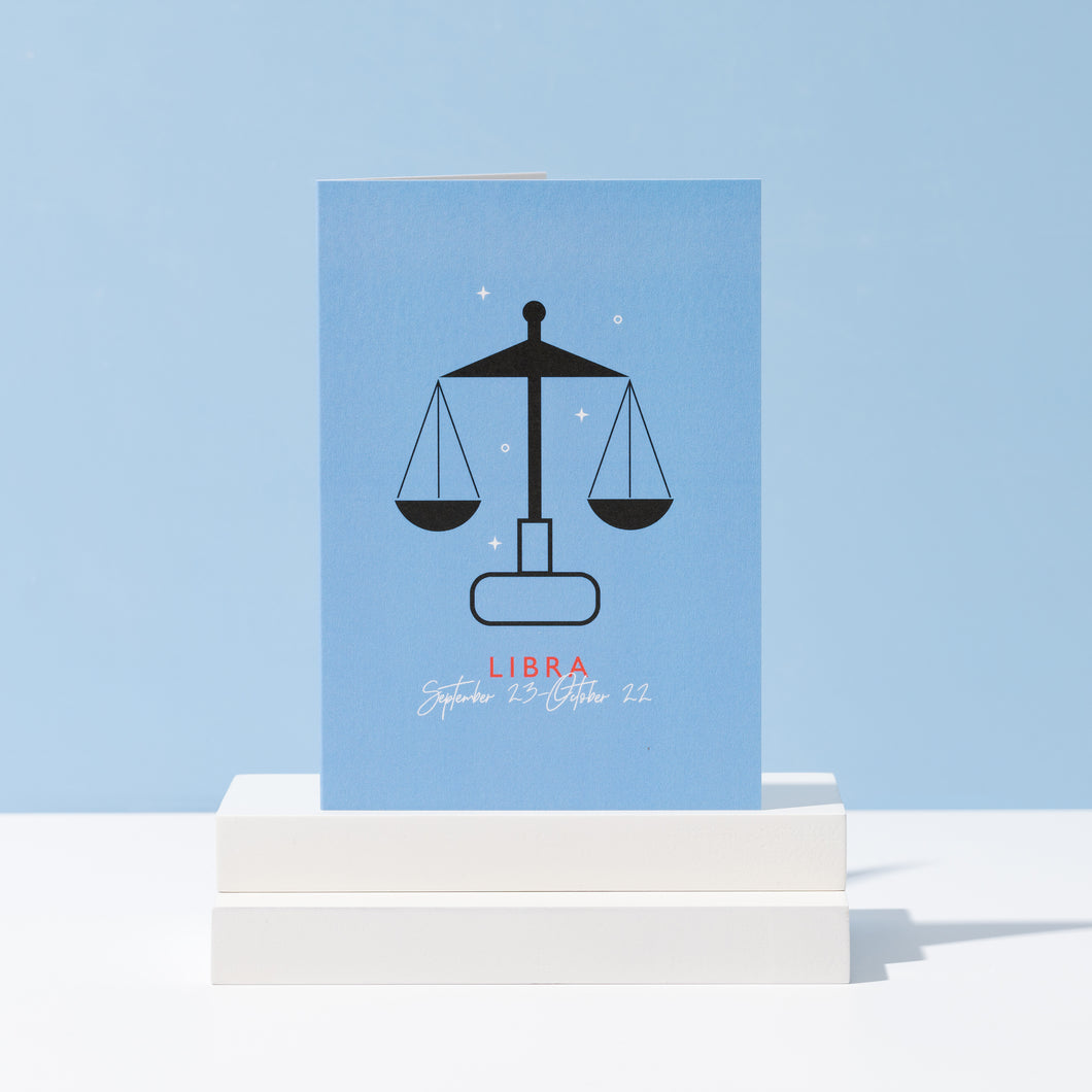Libra Birthday Card | Zodiac | Star Sign | Horoscope