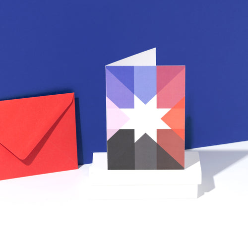Overlapping Star | Christmas Card