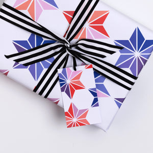Coloured Snowflakes | Christmas Wrapping Paper
