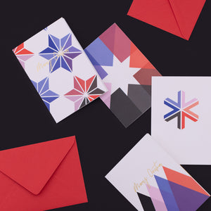 Coloured Snowflake  | Christmas Card