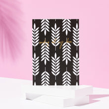 Load image into Gallery viewer, Black Leaves | Sending All my Love Card | Monochrome Pattern