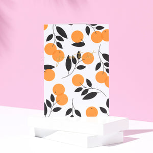 Oranges | You are the best, thank you card | Florist Pattern