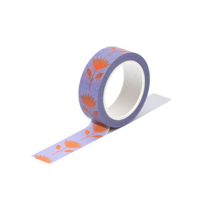 Large Flowers | Lilac Washi Tape