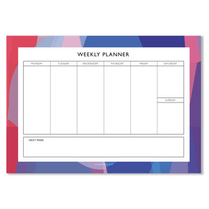 A4 Weekly Planner | Stained Glass Notebook Mock Up Designs 