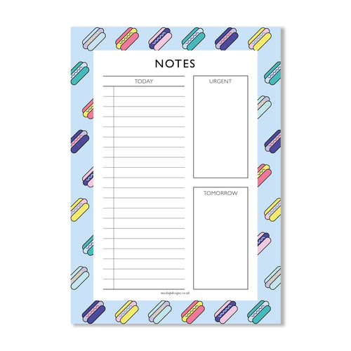 A5 Notepad | Hot Dog Notebook Mock Up Designs 