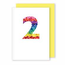 Load image into Gallery viewer, Age 2 | Birthday / Anniversary Card Greeting Card Mock Up Designs 