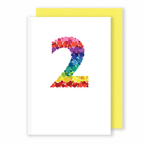 Age 2 | Birthday / Anniversary Card Greeting Card Mock Up Designs 