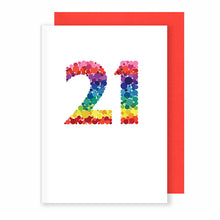 Load image into Gallery viewer, Age 21 | Birthday / Anniversary Card Greeting Card Mock Up Designs 