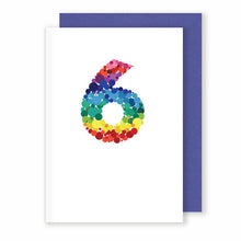 Load image into Gallery viewer, Age 6 | Birthday / Anniversary Card Greeting Card Mock Up Designs 