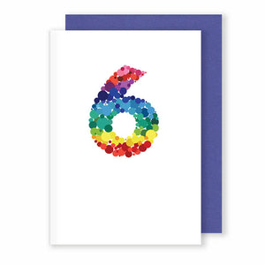 Age 6 | Birthday / Anniversary Card Greeting Card Mock Up Designs 