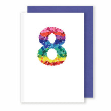 Load image into Gallery viewer, Age 8 | Birthday / Anniversary Card Greeting Card Mock Up Designs 