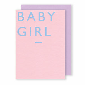 Baby Girl | Colour Block Greeting Card Mock Up Designs 
