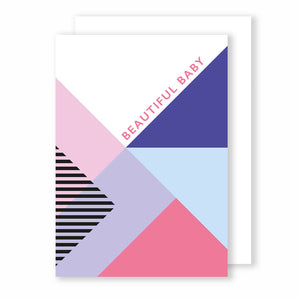 Beautiful Baby | Memphis Greeting Card Mock Up Designs 