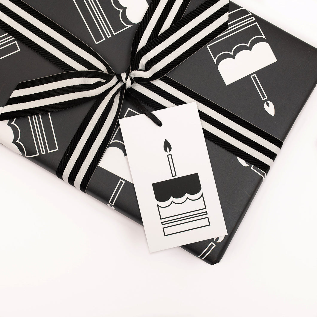 Birthday Cake | Gift Tags Wrapping Paper Mock Up Designs 
