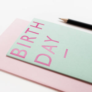 Birthday | Colour Block Greeting Card Mock Up Designs 