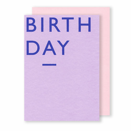 Birthday, Lavender | Colour Block Greeting Card Mock Up Designs 