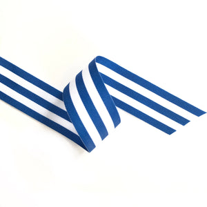 Blue and White Grosgrain Ribbon | 25mm Mock Up Designs 