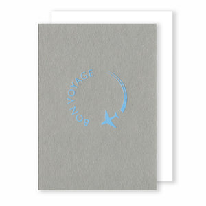 Bon Voyage | Faded Grey Greeting Card Mock Up Designs 