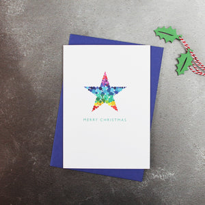 Bright Spots Christmas Star | Christmas Card Greeting Card Mock Up Designs 