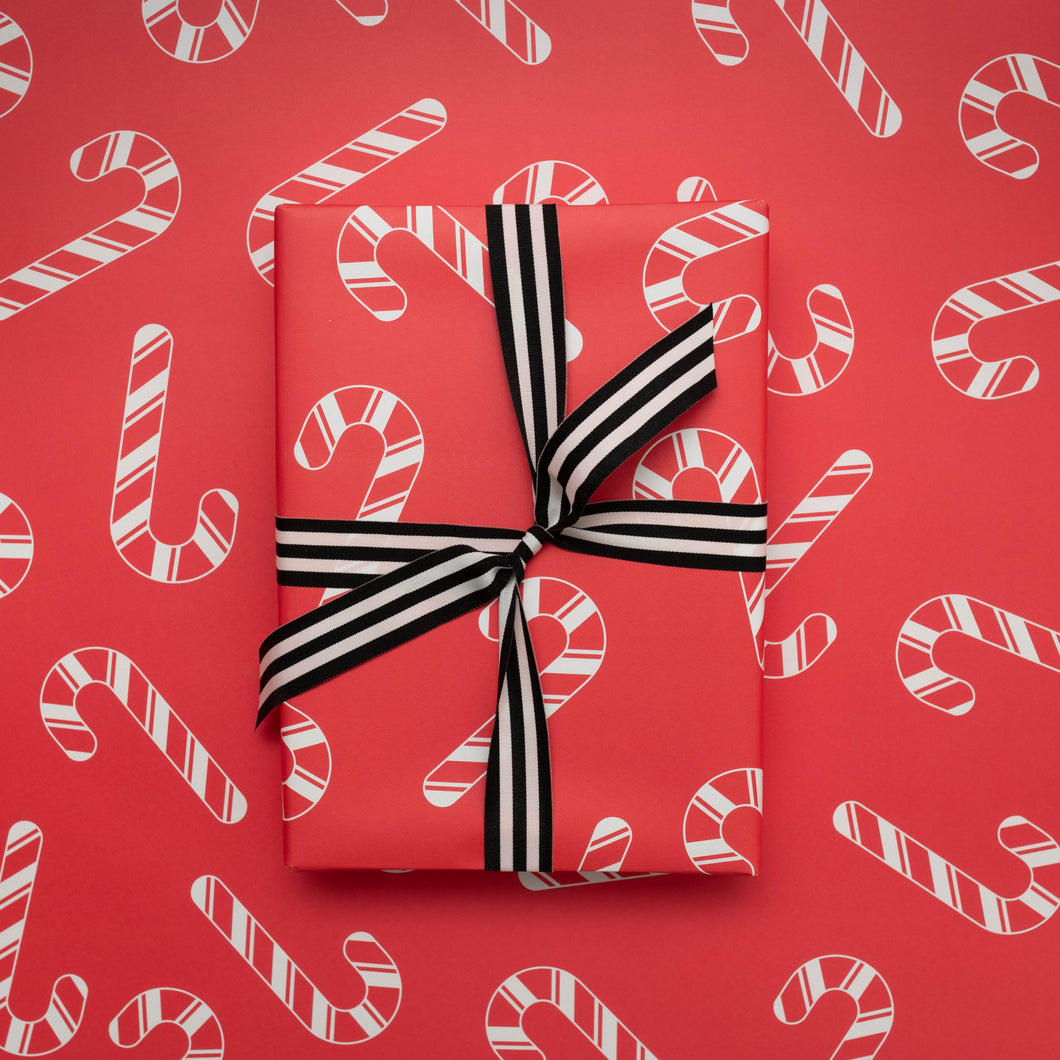 Candy Canes  Christmas Wrapping Paper – Mock Up Designs