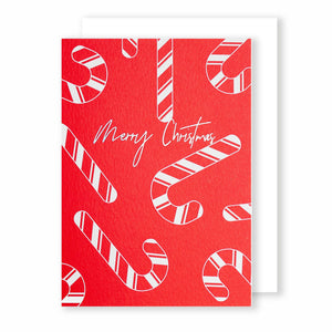 Candy Canes | Luxury Foiled Christmas Card Greeting Card Mock Up Designs 
