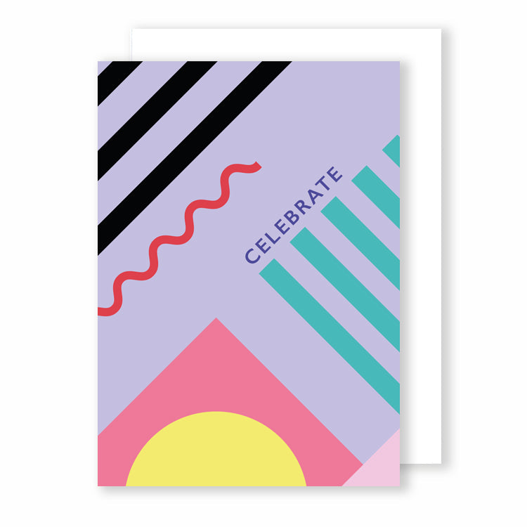 Celebrate | Memphis Greeting Card Mock Up Designs 