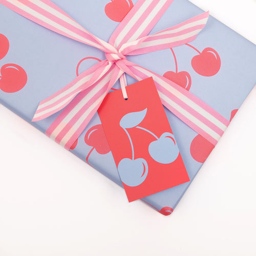 Cherry | Gift Tags Wrapping Paper Mock Up Designs 
