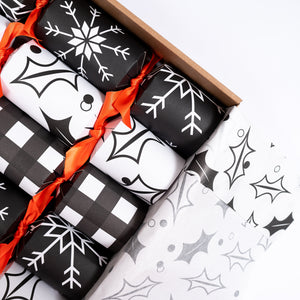 Christmas Crackers | Black and White Mock Up Designs 